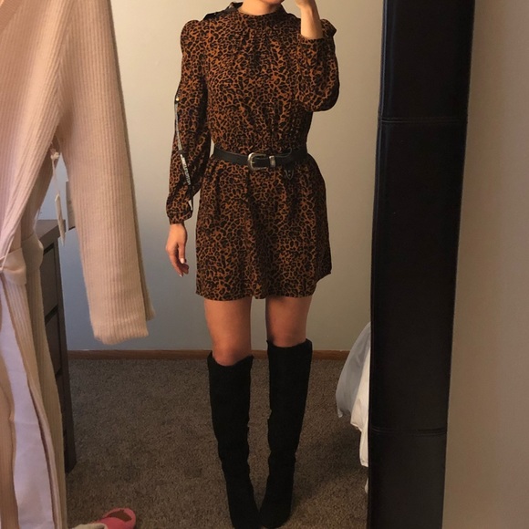 SOLD‼️NWT PrettyLittleThing orange leopard dress - Picture 7 of 7